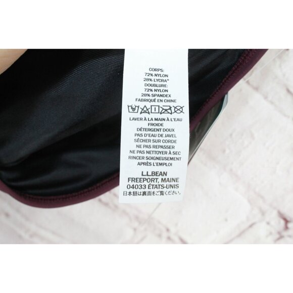 NWT LL Bean Shaping Swimwear Flattering Details High Waist Brief Red 18 - Picture 8 of 11